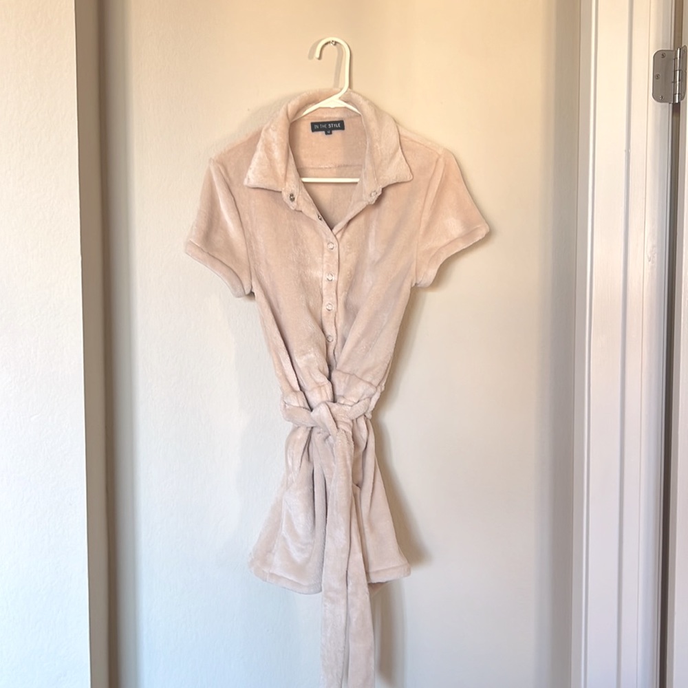 Lorna Luxe P Galore Terri Tie Playsuit Stone D03 - Picture 8 of 9